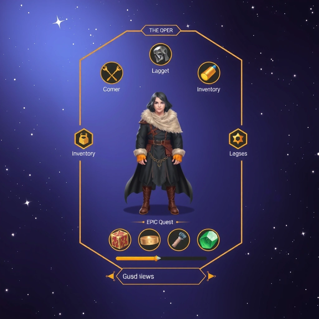 Adventure RPG Game Interface